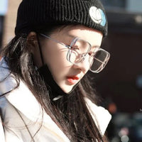 S-sunglasses Dior Anti-blue Light Men Computer Eyeglasses Double Frame For stellaire3 Fashion Square Metal Glasses For Stellaire3 Frame Classic Women Myopia Optics Eye Glasses Retro Eyeglass Big Square Flat Mirror Female