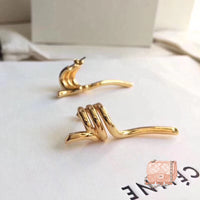 J-jewelry Celine Simple Fashion Knotted Stud Earrings for Women Creative Personality Twist Earrings Jewelry