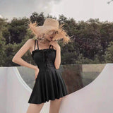 D-clothing Zimmermann Women's Halter One Piece Swimsuits Braid Macrame Ruched Tummy Control Swimwear