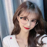 S-sunglasses 2021 Gentle Anti Radiation Glasses For Alio With White Round Case Retro Round Glasses Frame Anti Blue Light Eyeglasses Round Oversized Antiradition Replaceable Lens in Full Metal Frame Computer Eyewear for Women and Men