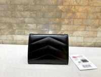 A-accessories NO.81223 11-9cm Women's Short Leather Card Holder Purse Zipper Buckle Elegant Clutch Wallet