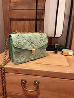 M-Handbag M.K 22-15cm Women Bag Floral Embroidery Crossbody Wallet Bag Mini Phone Purse