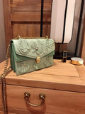 M-Handbag M.K 22-15cm Women Bag Floral Embroidery Crossbody Wallet Bag Mini Phone Purse