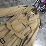 D-clothing Burberry Women's Causal Double Breasted Spring Fall Long Trench Coat with Belt