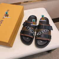 S-shoe Louis Vuitton Women Sandals Summer New Thick Heel Platform Sole Shoes Female Summer Flat Casual Shoes Fashion Sports Beach Women's Slippers Heels Women Platform Sandals Female Thick Bottom Shoes Wedge with Open Toe
