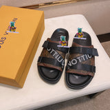 S-shoe Louis Vuitton Women Sandals Summer New Thick Heel Platform Sole Shoes Female Summer Flat Casual Shoes Fashion Sports Beach Women's Slippers Heels Women Platform Sandals Female Thick Bottom Shoes Wedge with Open Toe