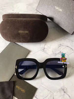 S-sunglasses Mens Sunglasses Mirrored Retro Large Oversized Square Designer Eyewear for T.O.M F.O.R.D TF0580