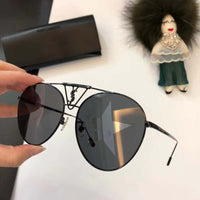 S-sunglasses Retro Classic Aviator Polarized Sunglasses Mens Womens Metal Pilot Sunglasses for YSL al193t