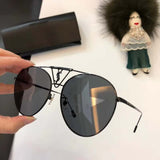 S-sunglasses Retro Classic Aviator Polarized Sunglasses Mens Womens Metal Pilot Sunglasses for YSL al193t