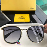 S-sunglasses Fendi Aviator Large Metal Unisex Sunglasses Designer Polarized 100% UV Protection For 0387