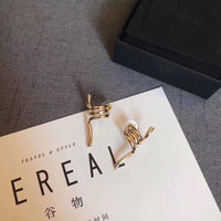 J-jewelry Celine Simple Fashion Knotted Stud Earrings for Women Creative Personality Twist Earrings Jewelry