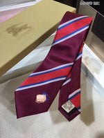 A-accessories Burberry Handmade Striped Ties For Men Woven Slim Mens Ties Stripes Tie Thin Necktie