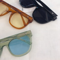 S-sunglasses New Gentle Monster man or Women eyeware Cat Eye Mirrored Flat Lenses Street Fashion Metal Frame Women Sunglasses For W BACK 01