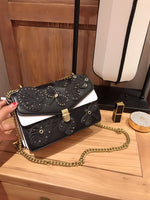 M-Handbag M.K 22-15cm Women Bag Floral Embroidery Crossbody Wallet Bag Mini Phone Purse