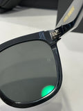 S-sunglasses Ready Stock Men Sunglasses UV400 Korean Sun Glasses For Jackie Black Square Acetate Flatba Frame With 99.9% UV Protected Black Zeiss Lenses Shades For Men Fashion Men's Eyewear Male