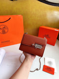 M-Handbag H.E.R.M.E.S Verrou 18-13cm Women's Small Crossbody Bags Shoulder Bag Satchel Purses