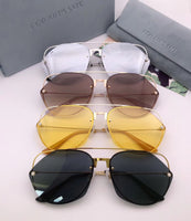 S-sunglasses F.O.R A.R.T‘S S.A.K.E casino Sunglasses for Women, Cat Eye Mirrored Flat Lenses Metal Frame Sunglasses UV400 62-16-145