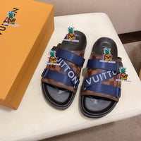 S-shoe Louis Vuitton Women Sandals Summer New Thick Heel Platform Sole Shoes Female Summer Flat Casual Shoes Fashion Sports Beach Women's Slippers Heels Women Platform Sandals Female Thick Bottom Shoes Wedge with Open Toe