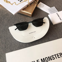 S-sunglasses New GM Rounded Metal Frame Unisex Stylish Square Eyeglasses Glasses Clear Lens Women Men Eyewear FOR KARMA