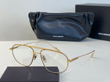 S-sunglasses Korean Women Style Unisex Eyeglasses For Raffles Lens Eyeglass Silver Aviator Frames Optical Computer Eyewear Protection Radiation Protection Light Sunlight Blocking Optical Titanium Metal Stainless-steel Screws