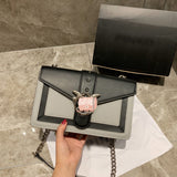 M-Handbag P.i.n.k.o 27-17cm Chain Shoulder Swallows Bag Messager Genuine Leather Cross-body Handbags