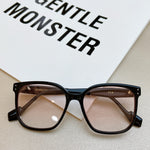 S-sunglasses New Fashion Oversized Square Black Frame Eyewear  Gentl Monster For Ata Acetate Frame Eyeglasses UV Spectacles Plain Replaceable Lens Blue Light Glasses with Myopia Frame for Men Women
