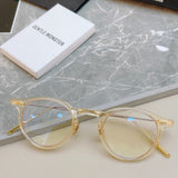 S-sunglasses 2021 Gentle Glasses For Jojo With White Round Case in Metal Frame with Anti Radiation and Anti Reflective for Women/Anti Radiation/Blue Light/Replaceable Optical Lens/Metal Hinge/High Quality Hinge/High quality/Eye glasses on sale