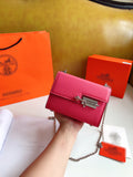 M-Handbag H.E.R.M.E.S Verrou 18-13cm Women's Small Crossbody Bags Shoulder Bag Satchel Purses