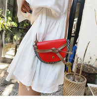 L-package 18-13-5cm Women Crossbody Satchel Bag Small Saddle Purse and Tote Shoulder Handbags