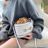 L-package 22-14-13 Women Handbag Designer Leather Hobo Handbags Shoulder Bucket Crossbody Purse