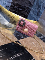 M-Handbag MIU MIU Womens Fashion Handbags Tote Bag Cross Body Shoulder Bag Top Handle Satchel Purse 20-13cm