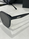 S-sunglasses Ready Stock Men Sunglasses UV400 Korean Sun Glasses For Jackie Black Square Acetate Flatba Frame With 99.9% UV Protected Black Zeiss Lenses Shades For Men Fashion Men's Eyewear Male