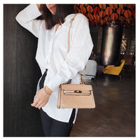 L-package 21-15-7cm Women's Satchel Handbags Top Handle Purses Shoulder Bags Leather Tote for Ladies with Long Strap