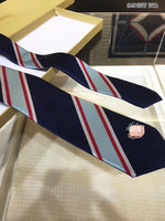 A-accessories Burberry Handmade Striped Ties For Men Woven Slim Mens Ties Stripes Tie Thin Necktie