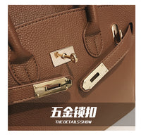 L-package 30-24-15cm Women's Padlock Handbags With Gold Hardware On Clearance whit Silk ribbon