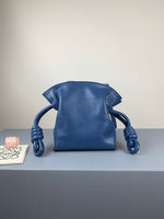 H-bag Loewe Women's Hammock Flamenco Knot Mini Bag Varsity Small Bag Leather Shoulder Bag Handbag