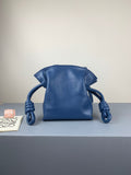 H-bag Loewe Women's Hammock Flamenco Knot Mini Bag Varsity Small Bag Leather Shoulder Bag Handbag