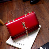 L-package Women's Monogram Envelope Shoulder Bag Lightweight Medium Crossbody Bag with gradient Accent and Tassel Zipper PocketGradual