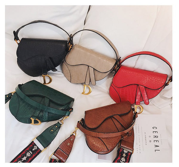 P-package Saddle Shoulder Bag for Women Fashion Small Top Handle Handbag Crossbody Handbag Purse