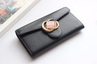A-accessories GUCCI  NO.400586 19-6-3cm Women Wallet Leather Bifold Long Ladies Card Holder Organizer Ladies Clutch