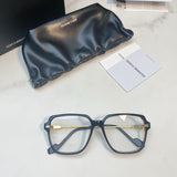 S-sunglasses G monster Anti-Blue Women Round Glasses Eyeglasses For Jeff Anti Radiation Metal Details Thin Temples Transparent Retro unisex Computer lens Oversized Black Acetate Frame Eyewear 99.9% UV Protection