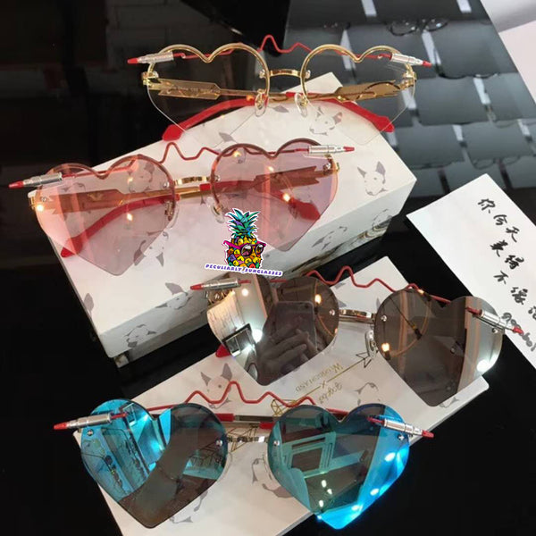 S-sunglasses Heart shaped fashion sunglassesMale and female for W.A.N.G.D.E.R.L.A.N.D 2018 sunglasses