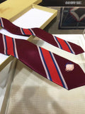 A-accessories Burberry Handmade Striped Ties For Men Woven Slim Mens Ties Stripes Tie Thin Necktie