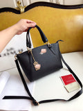 M-Handbag Coach 26-23cm Women's Soft Faux Leather Tote Shoulder Bag Big Capacity Tassel Handbag