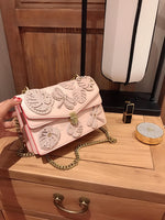 M-Handbag M.K 22-15cm Women Bag Floral Embroidery Crossbody Wallet Bag Mini Phone Purse