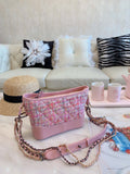 M-Handbag 20-15cm Tweed Crossbody Purse Multi-Color Striped Lattice Cross Body Shoulder Purse Bag Tote Handbag for Women