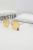 S-sunglasses Gentle Monster WOOGIE Women Retro Metal Frame Mirrored Sunglasses Oversized Cat Eye Glasses eyewear