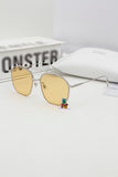 S-sunglasses Gentle Monster WOOGIE Women Retro Metal Frame Mirrored Sunglasses Oversized Cat Eye Glasses eyewear