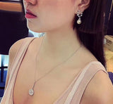 J-jewelry APM Monaco 925 Sterling Silver Pearl Earrings Beautiful Fashion White Pearl Earrings Dangle Drop Pearl Earrings