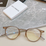 S-sunglasses 2021 Gentle Glasses For Jojo With White Round Case in Metal Frame with Anti Radiation and Anti Reflective for Women/Anti Radiation/Blue Light/Replaceable Optical Lens/Metal Hinge/High Quality Hinge/High quality/Eye glasses on sale